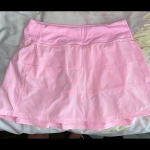 Lululemon Pink Pace Rival Skirt